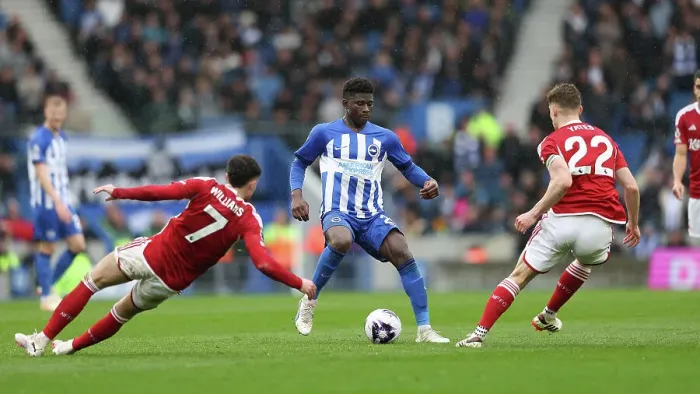 Framed Print : Brighton and Hove Albion v Nottingham Forest Premier League 10MAR24 Framed Print : Brighton and Hove Albion v Nottingham Forest Premier League 10MAR24