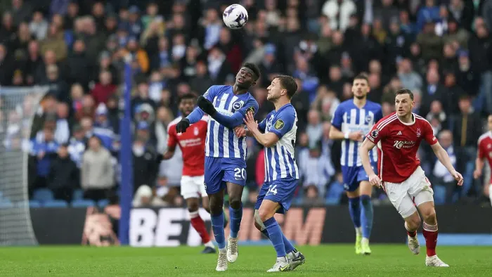 Framed Print : Brighton and Hove Albion v Nottingham Forest Premier League 10MAR24 Framed Print : Brighton and Hove Albion v Nottingham Forest Premier League 10MAR24