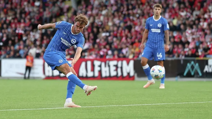 Framed Print : Brighton and Hove Albion v Roma Europa Conference League Play-off 20AUG26