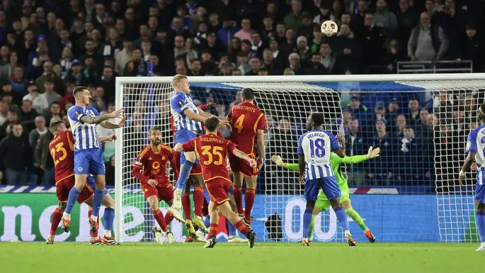 Framed Print : Brighton and Hove Albion v AS Roma Europa League - Round of 16, leg 2 of 2 14MAR24