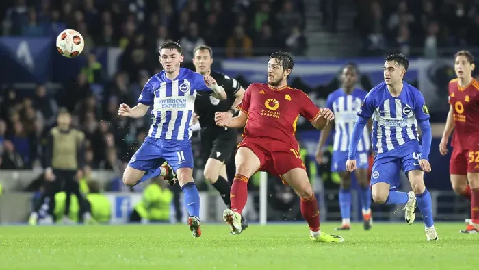 Framed Print : Brighton and Hove Albion v AS Roma Europa League - Round of 16, leg 2 of 2 14MAR24