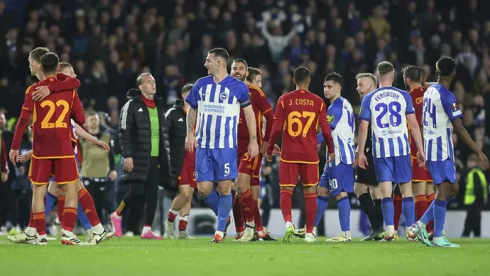 Framed Print : Brighton and Hove Albion v AS Roma Europa League - Round of 16, leg 2 of 2 14MAR24 Framed Print : Brighton and Hove Albion v AS Roma Europa League - Round of 16, leg 2 of 2 14MAR24