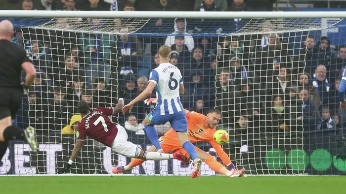 Framed Print : Brighton and Hove Albion v West Ham United Premier League 07DEC25 Framed Print : Brighton and Hove Albion v West Ham United Premier League 07DEC25