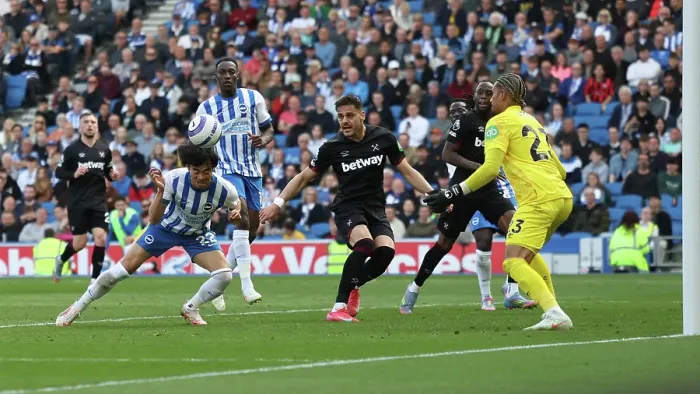Framed Print : Brighton and Hove Albion v West Ham United Premier League 26APR25 Framed Print : Brighton and Hove Albion v West Ham United Premier League 26APR25