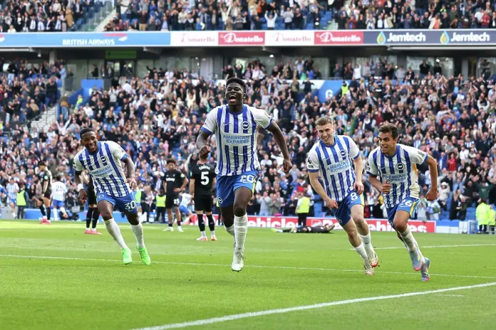 Framed Print : Brighton and Hove Albion v West Ham United Premier League 26APR25 Framed Print : Brighton and Hove Albion v West Ham United Premier League 26APR25