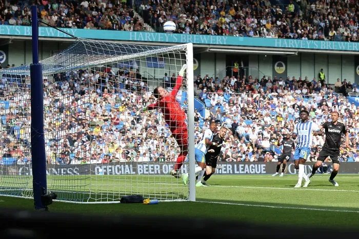 Framed Print : Brighton and Hove Albion v West Ham United Premier League 26APR25 Framed Print : Brighton and Hove Albion v West Ham United Premier League 26APR25