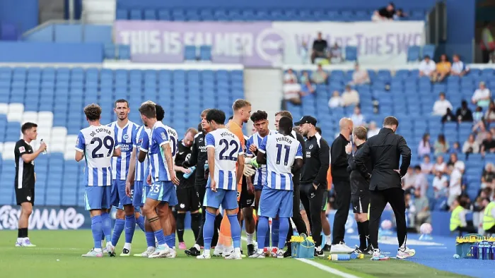 Framed Print : Brighton and Hove Albion v Wolfsburg Pre-Season Friendly 09AUG25 Framed Print : Brighton and Hove Albion v Wolfsburg Pre-Season Friendly 09AUG25