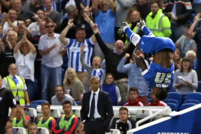 Framed Print : Brighton and Hove Albion vs. Nottingham Forest: Sky Bet Championship Showdown at American Express Community Stadium (July 2015)