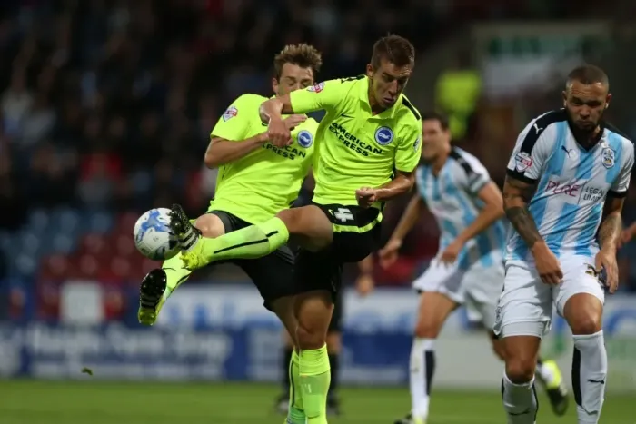 Framed Print : Brighton and Hove Albion vs. Huddersfield Town: Sky Bet Championship Showdown at John Smiths Stadium (August 18, 2015) Framed Print : Brighton and Hove Albion vs. Huddersfield Town: Sky Bet Championship Showdown at John Smiths Stadium (August 18, 2015)