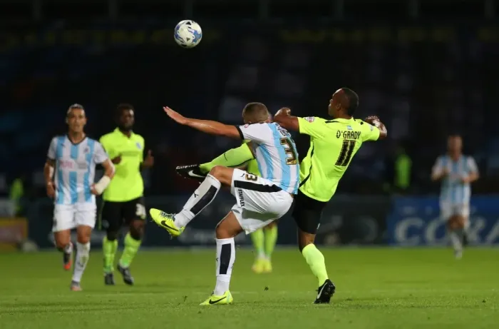 Framed Print : Brighton and Hove Albion vs. Huddersfield Town: Sky Bet Championship Showdown at John Smiths Stadium (August 18, 2015)
