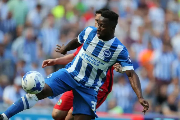 Framed Print : Brighton and Hove Albion vs. Blackburn Rovers: Sky Bet Championship Showdown at American Express Community Stadium (August 22, 2015)