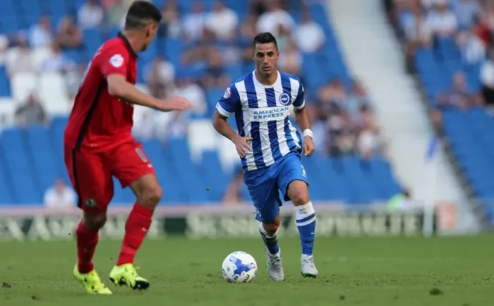 Framed Print : Brighton and Hove Albion vs. Blackburn Rovers: Sky Bet Championship Showdown at American Express Community Stadium (August 22, 2015) Framed Print : Brighton and Hove Albion vs. Blackburn Rovers: Sky Bet Championship Showdown at American Express Community Stadium (August 22, 2015)