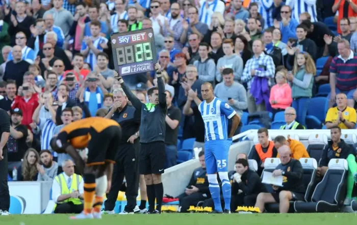 Framed Print : Brighton and Hove Albion vs. Hull City: Sky Bet Championship Showdown at American Express Community Stadium (September 12, 2015) Framed Print : Brighton and Hove Albion vs. Hull City: Sky Bet Championship Showdown at American Express Community Stadium (September 12, 2015)