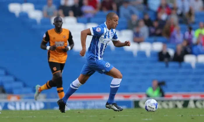 Framed Print : Brighton and Hove Albion vs. Hull City: Sky Bet Championship Showdown at American Express Community Stadium (September 12, 2015)