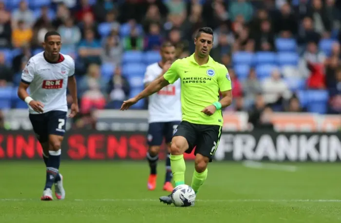 Framed Print : Brighton and Hove Albion vs. Bolton Wanderers: Sky Bet Championship Showdown at Macron Stadium (September 26, 2015) Framed Print : Brighton and Hove Albion vs. Bolton Wanderers: Sky Bet Championship Showdown at Macron Stadium (September 26, 2015)