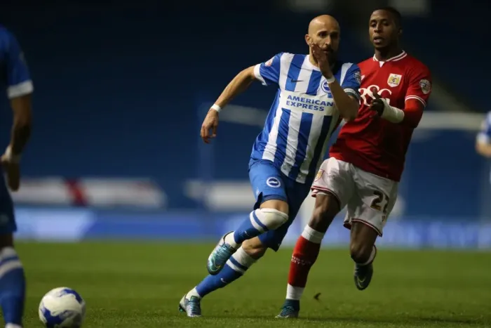 Framed Print : Brighton and Hove Albion vs. Bristol City: Sky Bet Championship Showdown at American Express Community Stadium (20102015)