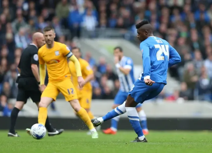 Framed Print : Brighton & Hove Albion vs. Preston North End: Championship Showdown at American Express Community Stadium (24.10.2015) Framed Print : Brighton & Hove Albion vs. Preston North End: Championship Showdown at American Express Community Stadium (24.10.2015)