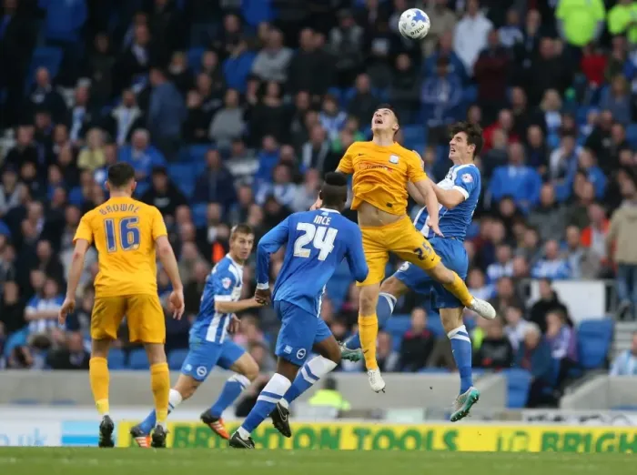 Framed Print : Brighton & Hove Albion vs. Preston North End: Sky Bet Championship Showdown at American Express Community Stadium (24 / 10 / 2015) Framed Print : Brighton & Hove Albion vs. Preston North End: Sky Bet Championship Showdown at American Express Community Stadium (24 / 10 / 2015)
