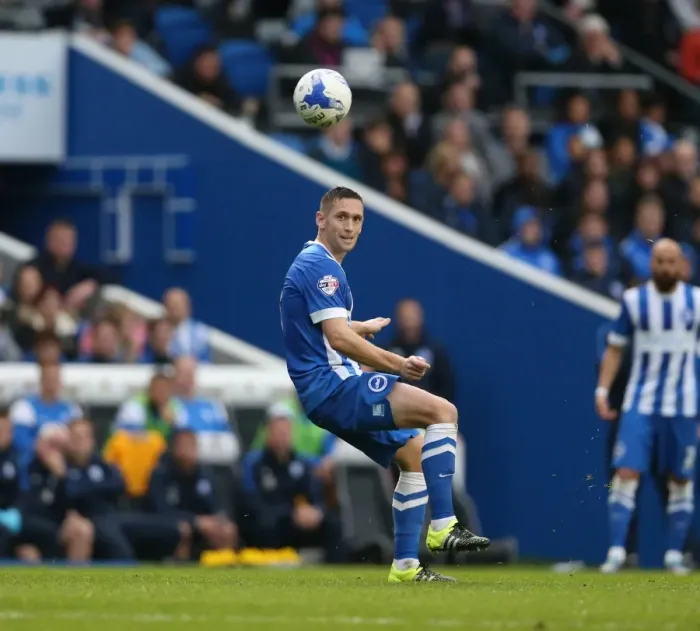 Framed Print : Brighton and Hove Albion vs. Preston North End: Sky Bet Championship Showdown at American Express Community Stadium (24 / 10 / 2015)