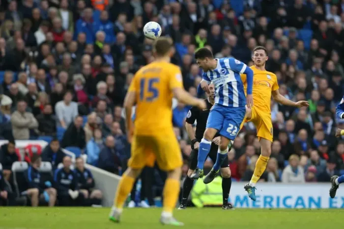 Framed Print : Brighton & Hove Albion vs. Preston North End: Sky Bet Championship Showdown at American Express Community Stadium (24 / 10 / 2015) Framed Print : Brighton & Hove Albion vs. Preston North End: Sky Bet Championship Showdown at American Express Community Stadium (24 / 10 / 2015)