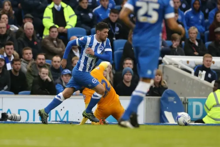Framed Print : Brighton & Hove Albion vs. Preston North End: Sky Bet Championship Showdown at American Express Community Stadium (24 / 10 / 2015) Framed Print : Brighton & Hove Albion vs. Preston North End: Sky Bet Championship Showdown at American Express Community Stadium (24 / 10 / 2015)