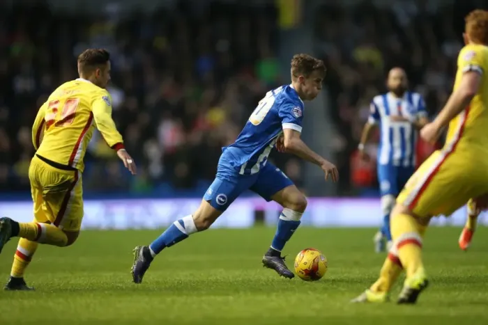 Framed Print : Brighton and Hove Albion vs. Milton Keynes Dons: Sky Bet Championship Showdown at American Express Community Stadium (07.11.2015) Framed Print : Brighton and Hove Albion vs. Milton Keynes Dons: Sky Bet Championship Showdown at American Express Community Stadium (07.11.2015)