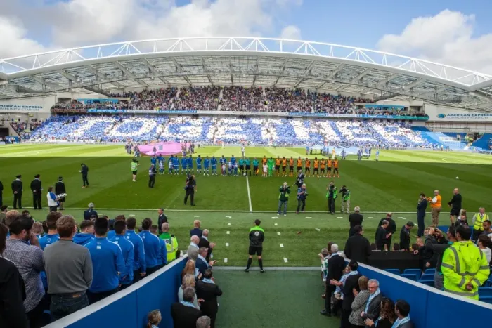 Framed Print : Brighton and Hove Albion vs. Hull City: Pre-Match Tribute - A Moment of Silence for Matt Grimstone and Jacob Schilt (12th September 2015) Framed Print : Brighton and Hove Albion vs. Hull City: Pre-Match Tribute - A Moment of Silence for Matt Grimstone and Jacob Schilt (12th September 2015)