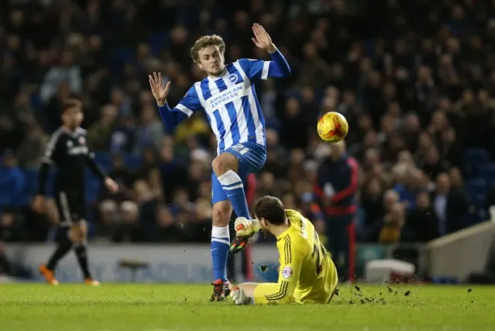 Framed Print : Brighton and Hove Albion vs. Brentford: Sky Bet Championship Showdown at American Express Community Stadium (05 / 02 / 2016) Framed Print : Brighton and Hove Albion vs. Brentford: Sky Bet Championship Showdown at American Express Community Stadium (05 / 02 / 2016)