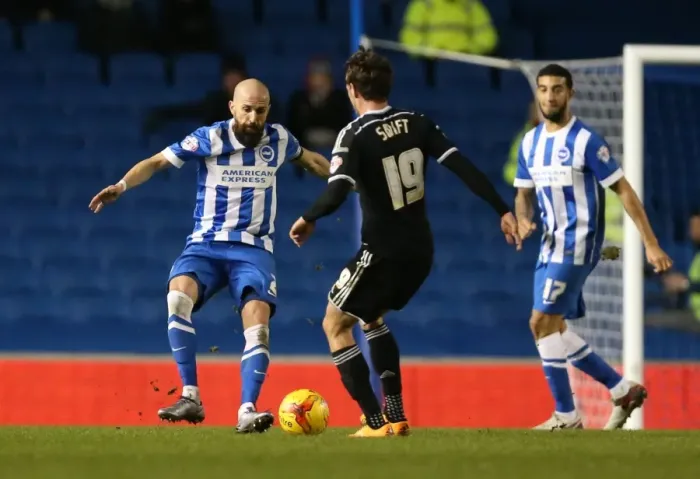 Framed Print : Brighton and Hove Albion vs. Brentford: Sky Bet Championship Showdown at American Express Community Stadium (05 / 02 / 2016) Framed Print : Brighton and Hove Albion vs. Brentford: Sky Bet Championship Showdown at American Express Community Stadium (05 / 02 / 2016)