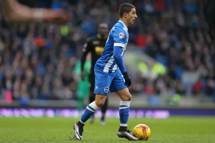 Framed Print : Brighton and Hove Albion vs. Bolton Wanderers: Sky Bet Championship Showdown at American Express Community Stadium (February 13, 2016)