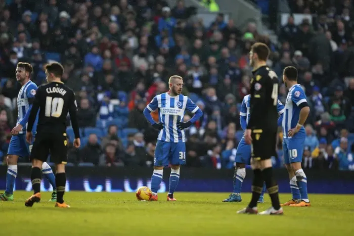 Framed Print : Brighton and Hove Albion vs. Bolton Wanderers: Sky Bet Championship Showdown at American Express Community Stadium - February 13, 2016 Framed Print : Brighton and Hove Albion vs. Bolton Wanderers: Sky Bet Championship Showdown at American Express Community Stadium - February 13, 2016
