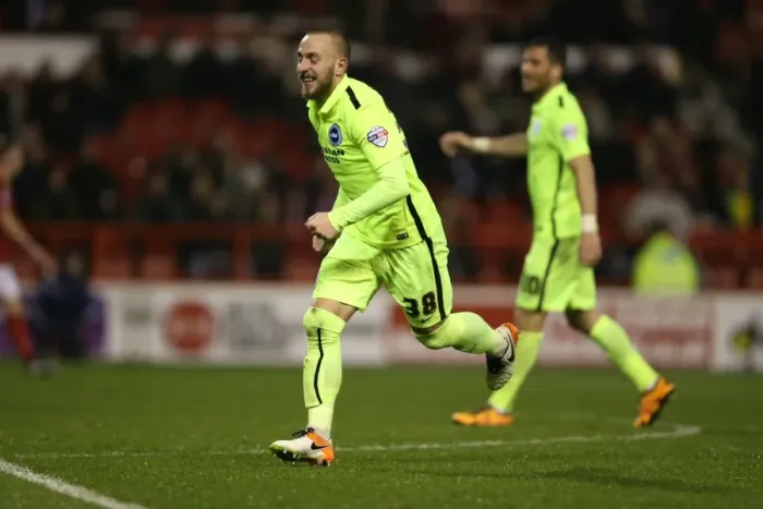 Framed Print : Brighton and Hove Albion vs. Nottingham Forest: Sky Bet Championship Showdown at City Ground (11 April 2016) Framed Print : Brighton and Hove Albion vs. Nottingham Forest: Sky Bet Championship Showdown at City Ground (11 April 2016)