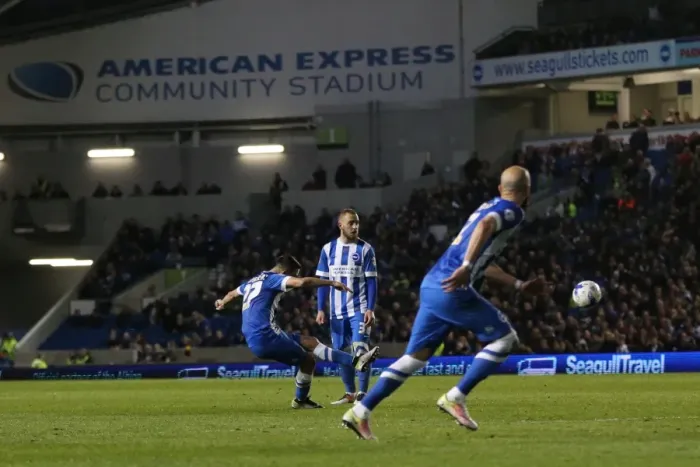 Framed Print : Brighton and Hove Albion vs. QPR: Championship Clash at American Express Community Stadium (19th April 2016) Framed Print : Brighton and Hove Albion vs. QPR: Championship Clash at American Express Community Stadium (19th April 2016)