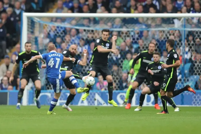 Framed Print : Brighton and Hove Albion vs. Sheffield Wednesday: Sky Bet Championship Showdown at Hillsborough (1st October 2016)