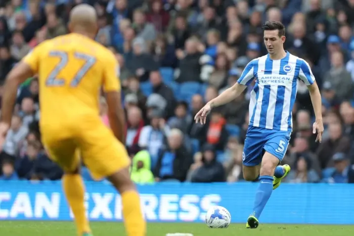 Framed Print : Brighton and Hove Albion vs. Preston North End: A Fierce EFL Sky Bet Championship Clash at the American Express Community Stadium (15OCT16)