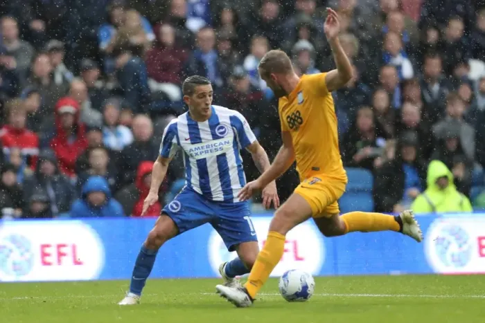 Framed Print : Brighton and Hove Albion vs. Preston North End: A Fierce EFL Sky Bet Championship Clash at the American Express Community Stadium (15OCT16)