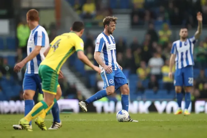 Framed Print : Brighton & Hove Albion vs. Norwich City: A Football Rivalry Ignites at the American Express Community Stadium (29Oct16)