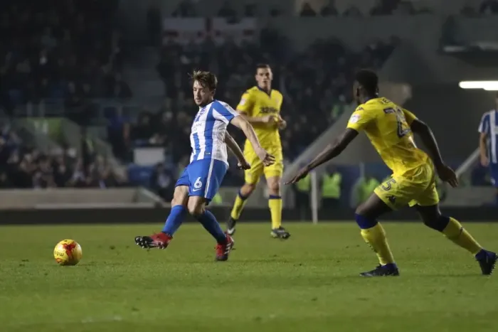 Framed Print : Brighton and Hove Albion vs. Leeds United: EFL Sky Bet Championship Showdown at American Express Community Stadium (December 9, 2016) Framed Print : Brighton and Hove Albion vs. Leeds United: EFL Sky Bet Championship Showdown at American Express Community Stadium (December 9, 2016)