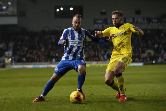 Framed Print : Brighton and Hove Albion vs. Leeds United: EFL Sky Bet Championship Clash at American Express Community Stadium (December 9, 2016) Framed Print : Brighton and Hove Albion vs. Leeds United: EFL Sky Bet Championship Clash at American Express Community Stadium (December 9, 2016)