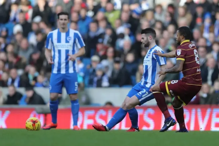 Framed Print : Brighton and Hove Albion vs. Queens Park Rangers: EFL Sky Bet Championship Battle at American Express Community Stadium (27DEC16) Framed Print : Brighton and Hove Albion vs. Queens Park Rangers: EFL Sky Bet Championship Battle at American Express Community Stadium (27DEC16)