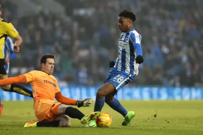 Framed Print : Brighton and Hove Albion vs. Burton Albion: EFL Sky Bet Championship Showdown at American Express Community Stadium (February 11, 2017) Framed Print : Brighton and Hove Albion vs. Burton Albion: EFL Sky Bet Championship Showdown at American Express Community Stadium (February 11, 2017)