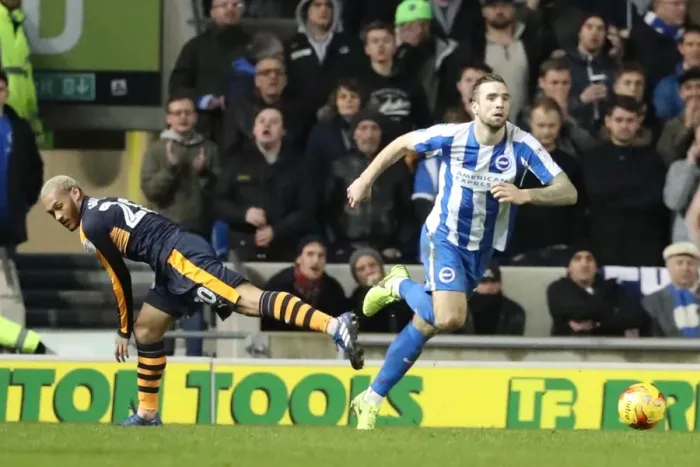 Framed Print : Brighton and Hove Albion vs. Newcastle United: A Tight Championship Battle at the American Express Community Stadium (28FEB17)