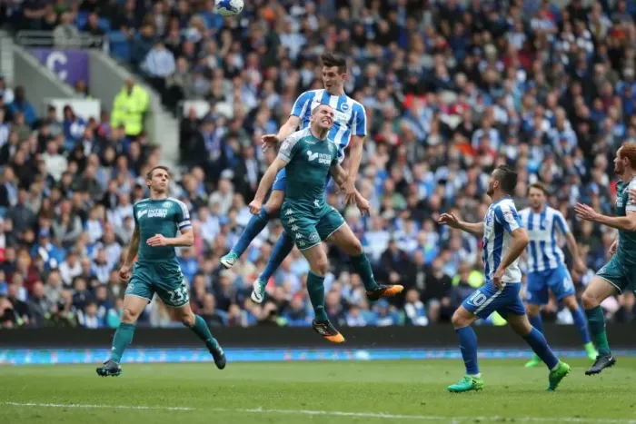 Framed Print : Brighton and Hove Albion vs. Wigan Athletic: EFL Sky Bet Championship Showdown at American Express Community Stadium (April 17, 2017) Framed Print : Brighton and Hove Albion vs. Wigan Athletic: EFL Sky Bet Championship Showdown at American Express Community Stadium (April 17, 2017)