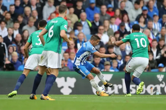 Framed Print : Brighton and Hove Albion vs. West Bromwich Albion: Premier League Showdown at American Express Community Stadium (September 9, 2017) Framed Print : Brighton and Hove Albion vs. West Bromwich Albion: Premier League Showdown at American Express Community Stadium (September 9, 2017)