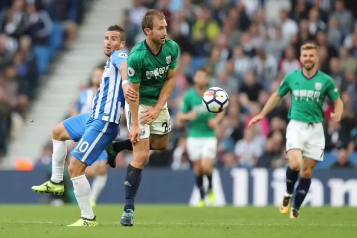Framed Print : Brighton and Hove Albion vs. West Bromwich Albion: Premier League Showdown at American Express Community Stadium (September 9, 2017) Framed Print : Brighton and Hove Albion vs. West Bromwich Albion: Premier League Showdown at American Express Community Stadium (September 9, 2017)