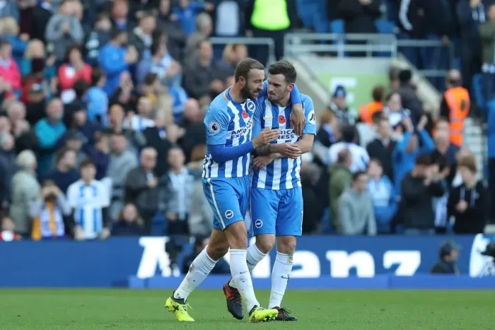 Framed Print : Brighton and Hove Albion vs. Southampton: A Premier League Showdown at American Express Community Stadium (29OCT17)