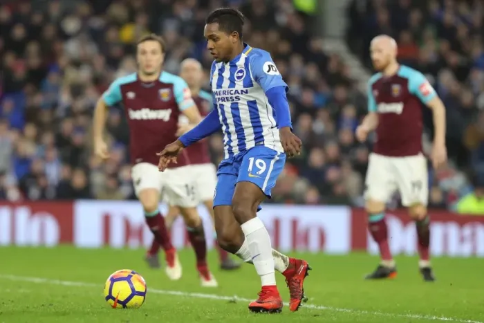 Framed Print : Brighton and Hove Albion vs. West Ham United: Premier League Showdown at American Express Community Stadium (03FEB18) Framed Print : Brighton and Hove Albion vs. West Ham United: Premier League Showdown at American Express Community Stadium (03FEB18)