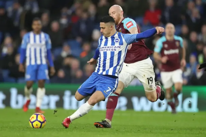 Framed Print : Brighton and Hove Albion vs. West Ham United: A Premier League Clash at American Express Community Stadium (3rd February 2018) Framed Print : Brighton and Hove Albion vs. West Ham United: A Premier League Clash at American Express Community Stadium (3rd February 2018)