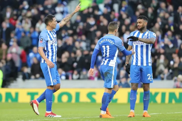 Framed Print : Brighton and Hove Albion vs. Coventry City: FA Cup 5th Round Battle at American Express Community Stadium (17FEB18) Framed Print : Brighton and Hove Albion vs. Coventry City: FA Cup 5th Round Battle at American Express Community Stadium (17FEB18)