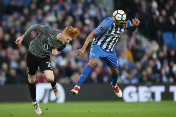 Framed Print : Brighton and Hove Albion vs. Coventry City: FA Cup 5th Round Battle at the American Express Community Stadium (17FEB18) Framed Print : Brighton and Hove Albion vs. Coventry City: FA Cup 5th Round Battle at the American Express Community Stadium (17FEB18)